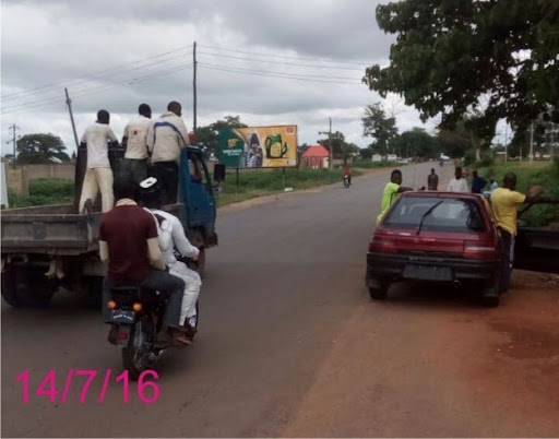 Billboard in Kontagora, Niger State, Minna Road, FTF Kontagora to Minna