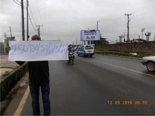 Billboard in Port Harcourt, Rivers State, Moscrow Road, facing Marine Base