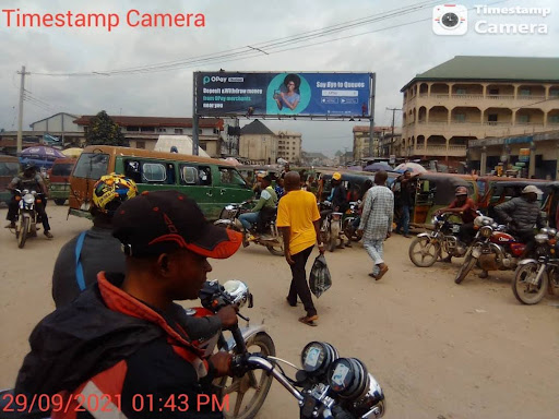 Gantry Billboard in Aba, ABA-Okigwe Road by Apples Eatery, FTF Faulks Road to Ama Ogbonna Market