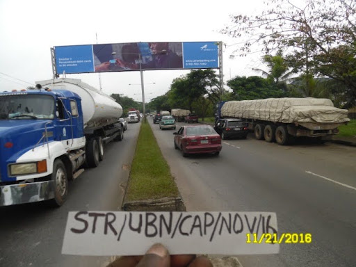 Gantry Billboard in Calabar, Murtala Mohammed Highway by NYSC, FTT City and Odukpani