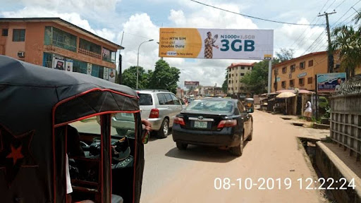 Gantry Billboard in Onitsha, Awka Road by Savoy Junction, FTT Awka and Enugu