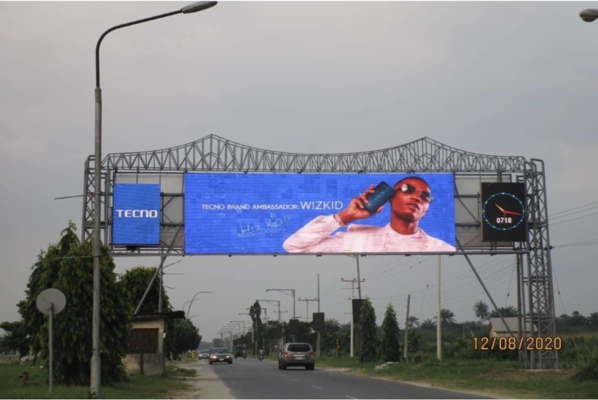 LED Billboard at Aviation Medical Clinic, Port Harcourt, Rivers State