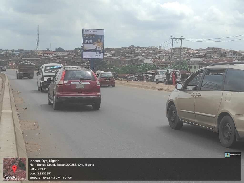 Portrait Billboard Advertising at Mufutau Lanihun College Road, Ibadan