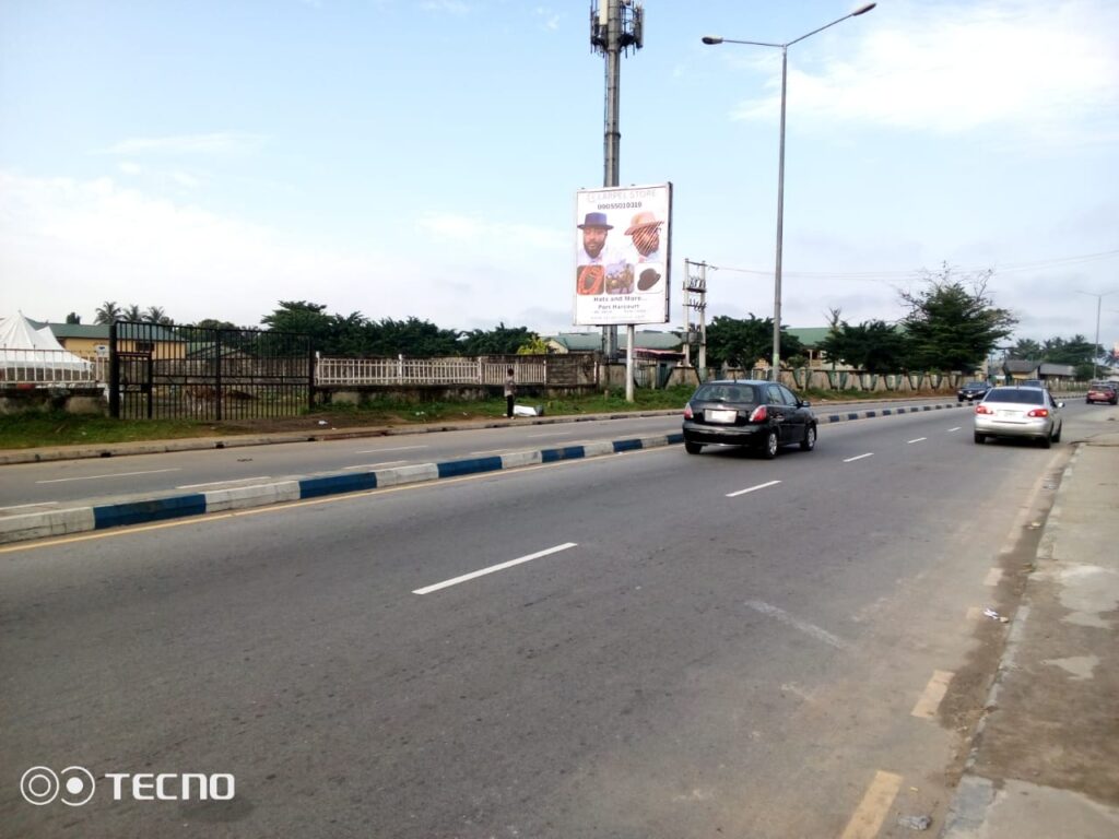 Portrait Billboard Advertising at Polo Club GRA, Tombia Street, Port Harcourt