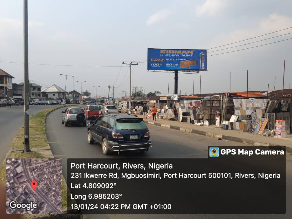 Unipole Billboard Advertising at GTBank, Ikwere Road, Port Harcourt