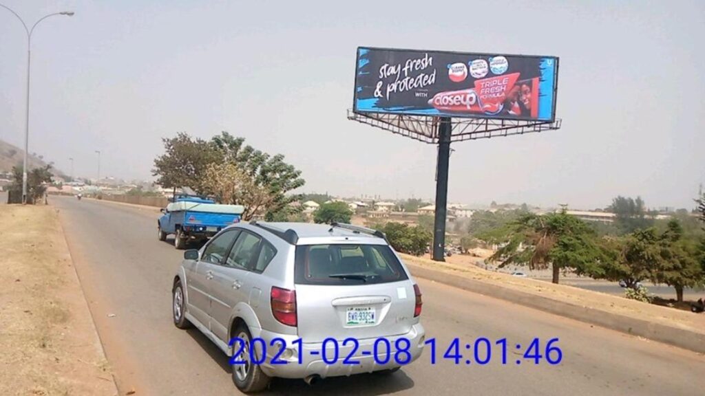 Unipole Billboard Advertising at Karu Bridge, Nyanya Road, Abuja, FTF Karu
