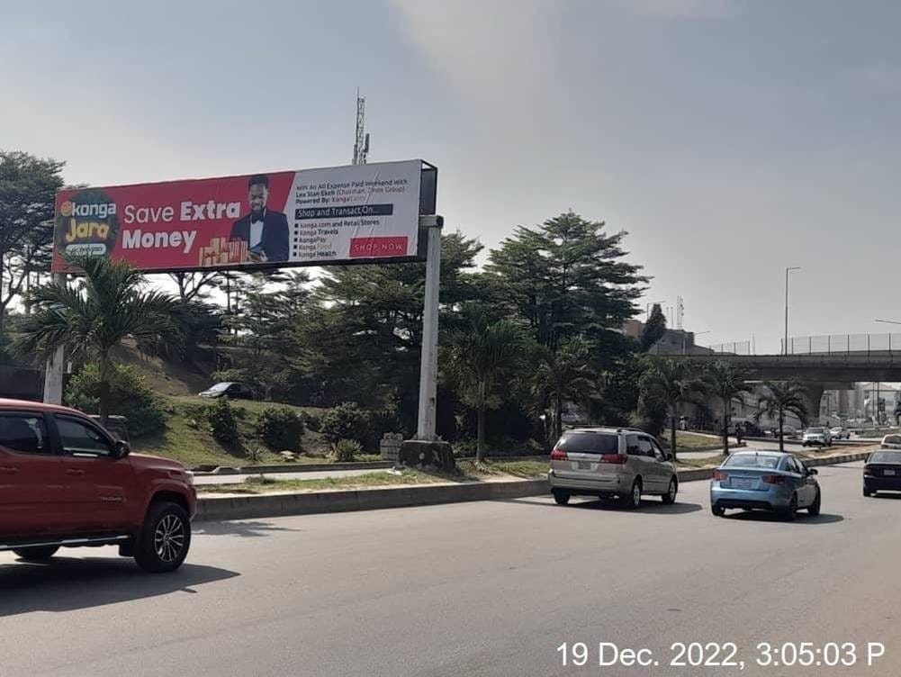 Eye Catcher Static Billboard Along International Airport Road (FTF Oshodi), Lagos