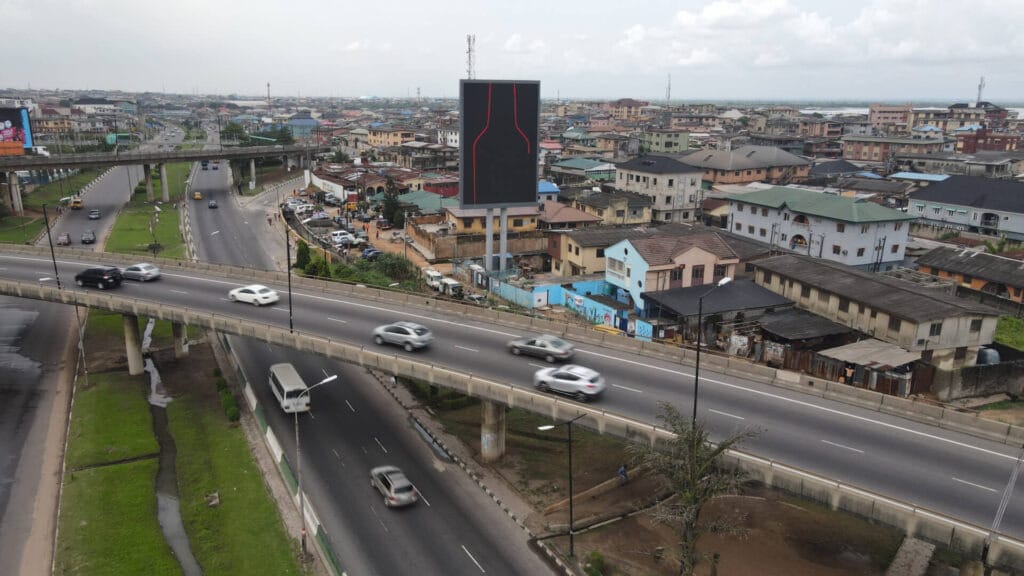 LED Billboard at Oworoshoki (Tower of Oworo), Lagos Mainland, Lagos