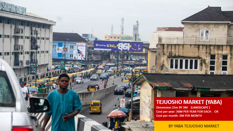 48 Sheet Billboard at Tejuosho Market, Yaba, Lagos