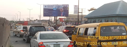 Billboard Advertising at Aunty Kenny Agric Bus Stop Ikorodu Road, Lagos