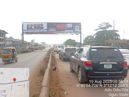 Billboard Advertising at Sango Idiroko Road Canaan Land Ota Ogun State