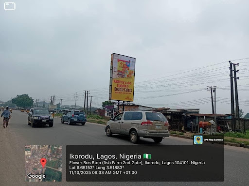 Billboard Along Odogunyan–Ikorodu Road by LASPOTECH 2nd Gate, Ikorodu, Lagos