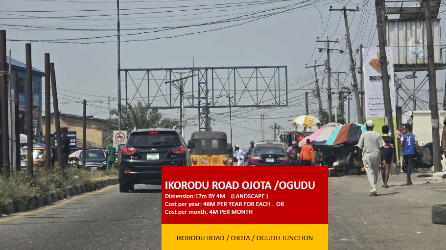 Billboard at Ikorodu Road Ojota–Ogudu Junction, Lagos