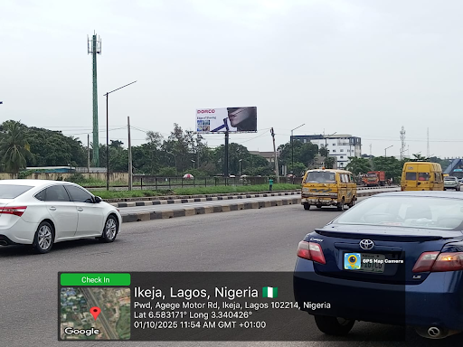 Billboard at PWD Ikeja Airport Road Lagos