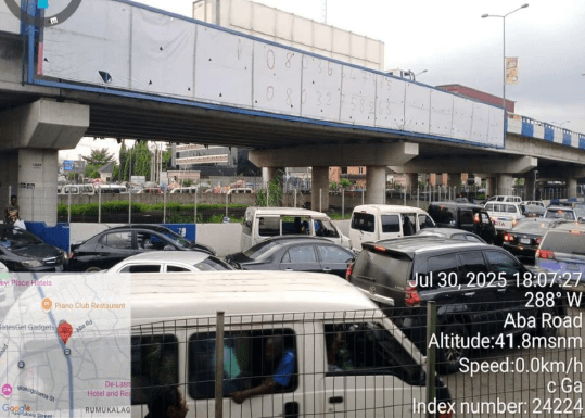 Bridge Panel Billboard Along Aba Road Facing Traffic Toward Olu Obasanjo, Port Harcourt