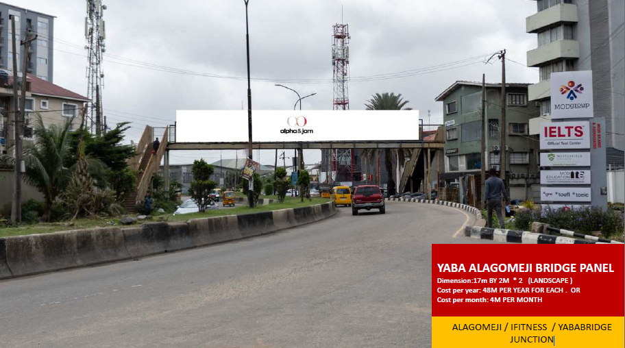 Bridge Panel Billboard at Alagomeji iFitness Junction, Yaba, Lagos