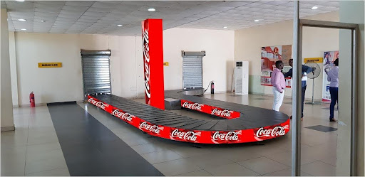 Carousel and Pillar Branding Billboard at Arrival Baggage Pick-up Hall, Ibadan Airport