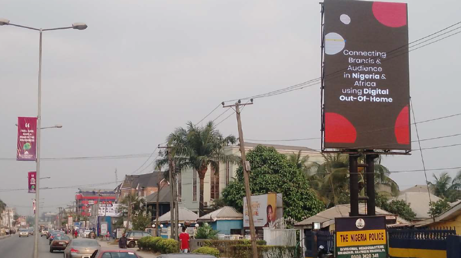 Digital Portrait LED Billboard at Sani Abacha Police Station (Buggati), Port Harcourt
