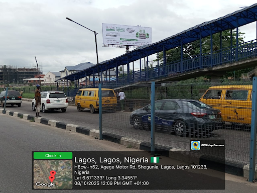 Double Face Billboard at Ladipo Bus Stop Adekunle Fajuyi Way Ikeja GRA, Lagos