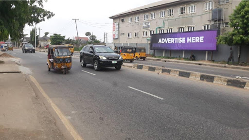 Free Standing Wall Panel Billboard at Ipaja Road by Water Bus Stop Lagos