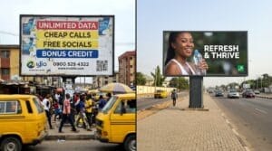 How to Design Billboards That Are Social-Media Friendly 1 A clustered billboard with many texts, and a billboard with little and bold text