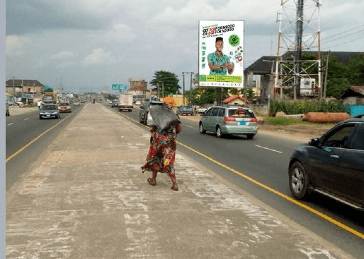 Portrait Billboard Along East–West Road by Rumuokoro Flyover (City Centre), Port Harcourt