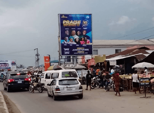 Portrait Billboard Along Igwuruta Road by Igwuruta Roundabout, Port Harcourt