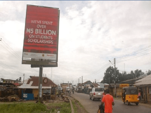 Portrait Billboard at Bonny Town by Finima Link Road, Bonny Island
