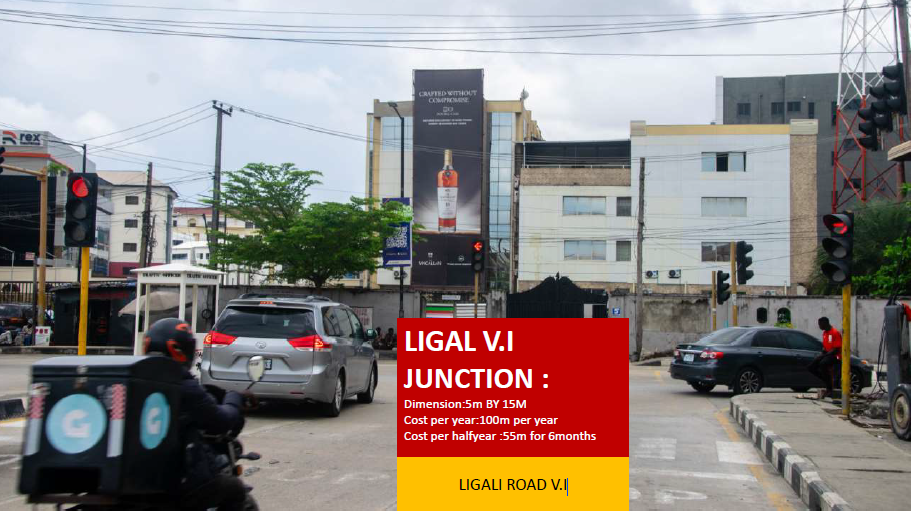 Portrait Billboard at Ligali Road Junction Victoria Island, Lagos