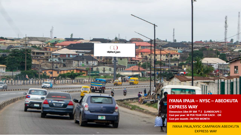 Unipole Billboard at Iyana Ipaja – NYSC Axis, Abeokuta Expressway, Lagos