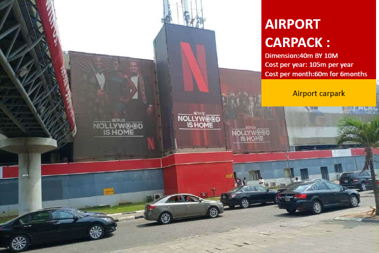 Wall Billboard at MMA2 Airport Car Park Ikeja, Lagos