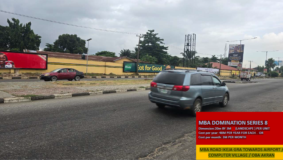 Wallmount Billboard - MBA Domination Series 8 on Mobolaji Bank Anthony Way, Ikeja GRA, Lagos