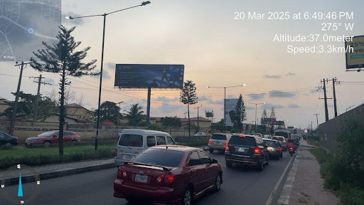 Billboard along MBA Road, FTF Ikeja Underbridge, Computer Village, Lagos