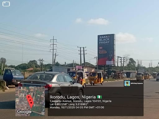 Billboard along Odogunyan-Ikorodu Road by Laspotech 2nd Gate, Ikorodu, Lagos
