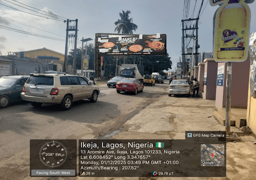 Billboard at Aromire, Ikeja, Lagos