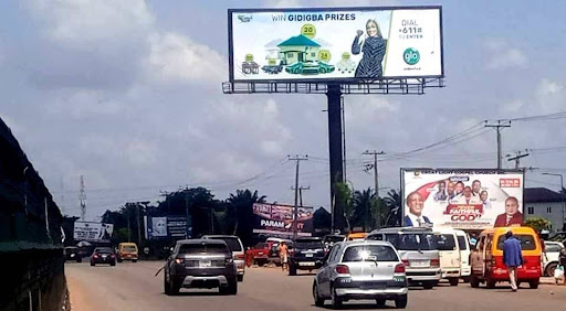 Billboard in Benin City, Benin-Lagos Road by University of Benin Gate FTF UNIBEN Gate