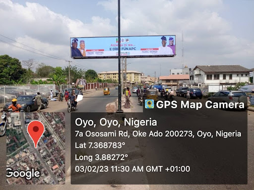 Billboard in Ibadan, Oke Ado/Molete Road, APC Secretariat