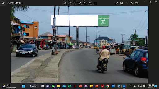 Billboard in Lagos, Capitol Road by Oniwaya Bus Stop, Agege