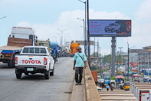 Billboard in Lagos, Ijora Causeway towards Apapa Ports