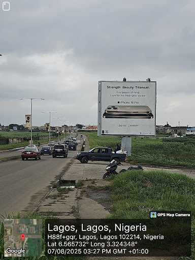 Billboard in Lagos, International Airport by Sahara Depot Facing Airport Toll Plaza
