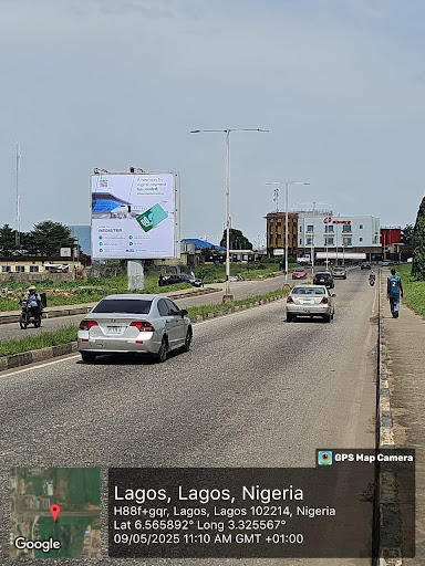 Billboard in Lagos, International Airport by Sahara Depot Facing Airport Toll Plaza