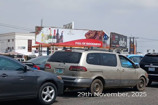 Billboard in Lagos, Lekki-Epe Expressway by Kings Guard Gate, Conoil 6th Roundabout FTF VI