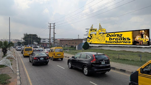 Billboard in Lagos, Obafemi Awolowo Way, Ikeja (Testing Ground Bus Stop)
