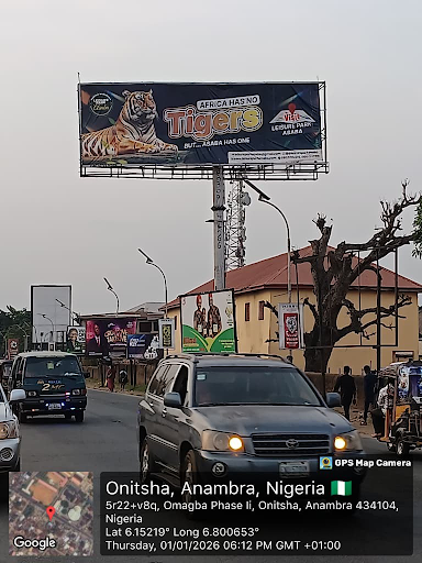 Billboard in Onitsha, Awka Road