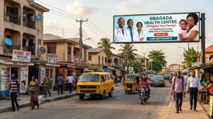How Nigerian SMEs Can Afford Billboard Advertising (A Budget Guide) 2 Billboard in a neighbourhood street