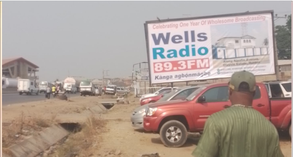 Billboard in Ibadan, Oyo State, at Iwo Road, Ile Marun, facing Ife Express