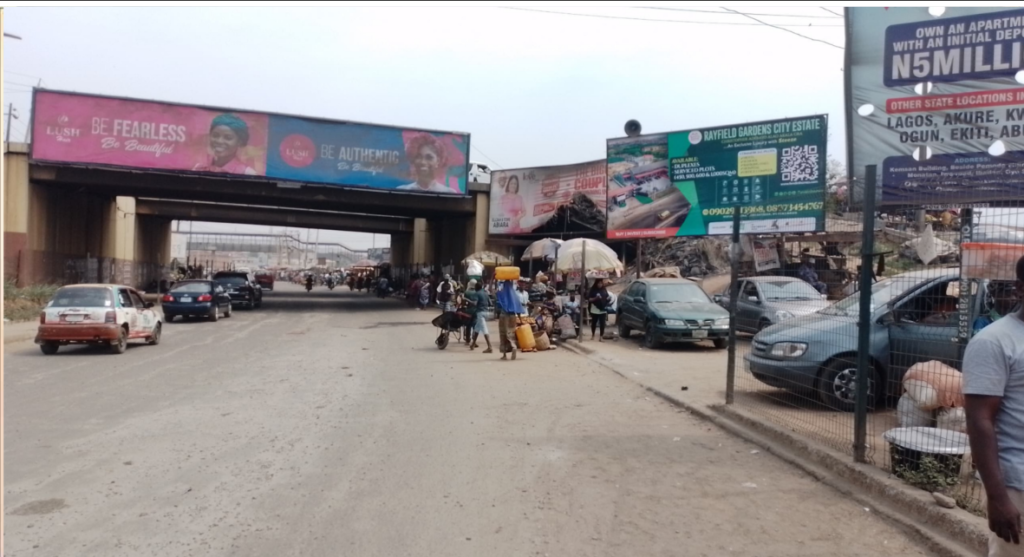 Billboard in Ibadan, Oyo State, at Iwo Road Under Bridge, facing Gate, Iwo Road Express and Lagos-Ibadan Express