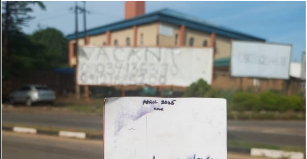 Billboard in Ibadan, Oyo State, at Mokola Dandaru, facing Secretariat and UCH
