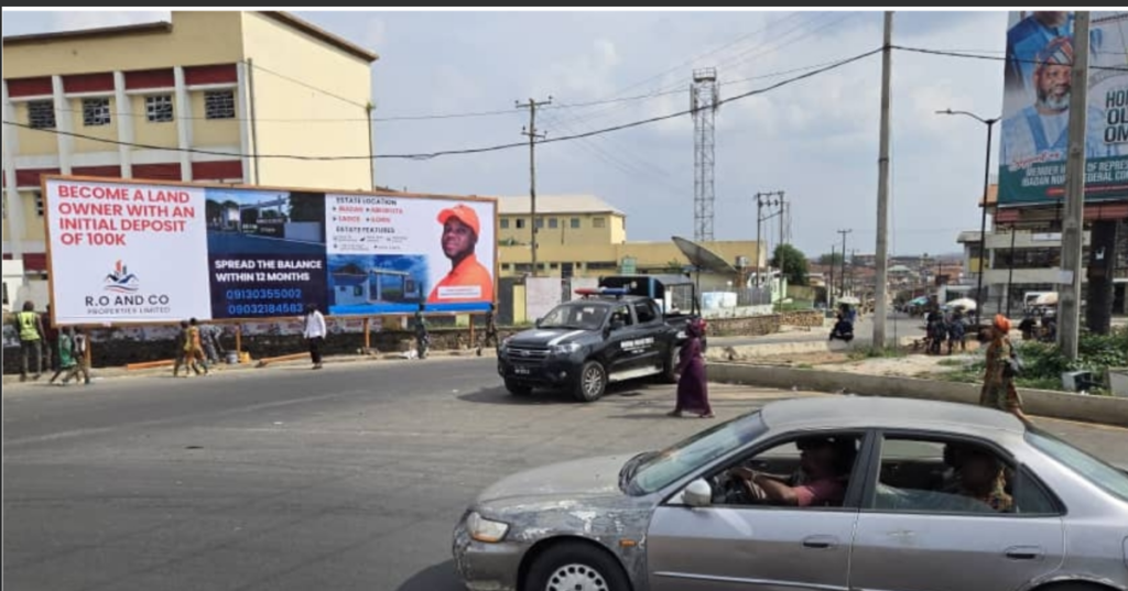 Billboard in Ibadan, Oyo State, at Total Garden, facing Gate, Yemetu and UCH