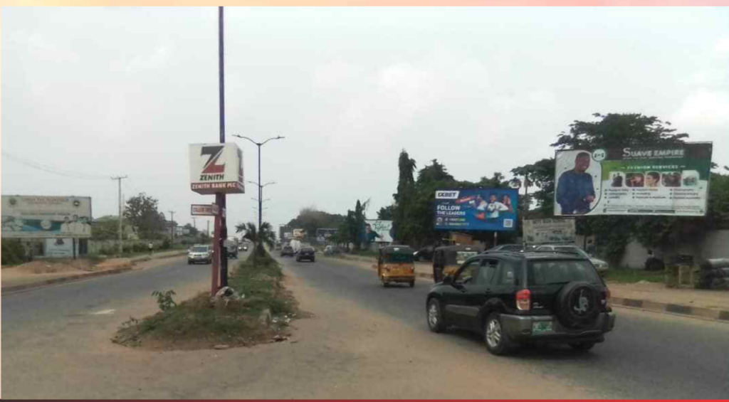 Billboard in Ibadan, Oyo State, opposite St. Annes Church, Molete, facing Molete and Beere Gate
